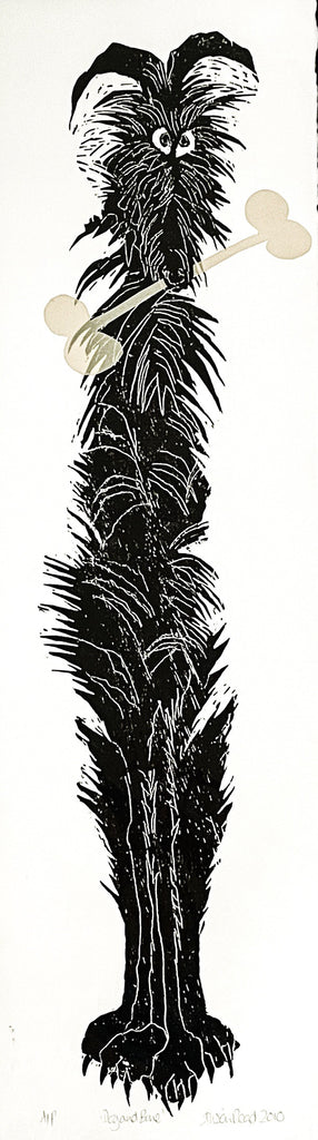 Dog and Bone. Screenprint a/p (AR73)