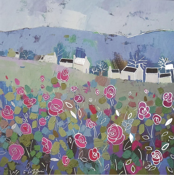 Wild Roses. Giclee print, Framed (GL34)