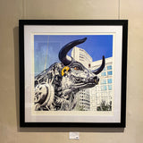 A Load of Bull,(Ozzy the Bull) Large, Framed (RR12)