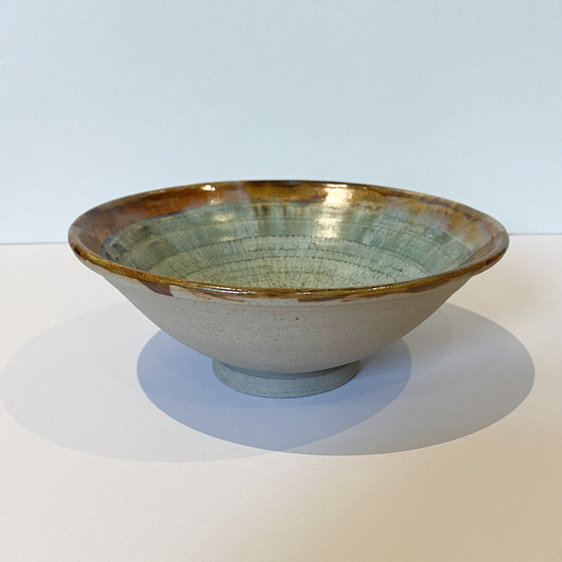 Small Ceramic Bowl, Brown Rim (MM26)