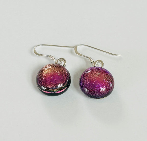 Dichroic Glass Hook Earrings (AF33)