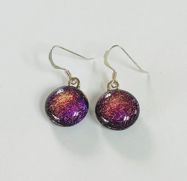 Dichroic Glass Hook Earrings (AF34)