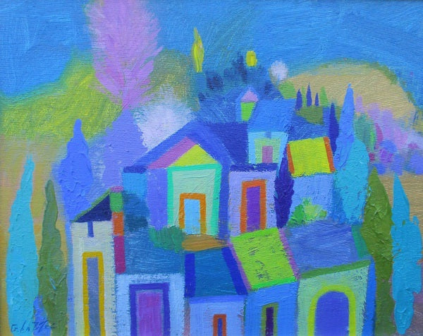 Alpine Village. Oil on canvas panel (GLP06)
