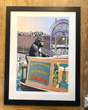 Stirchley Beer Barge, Large Edition 2/150,Framed (RR39)