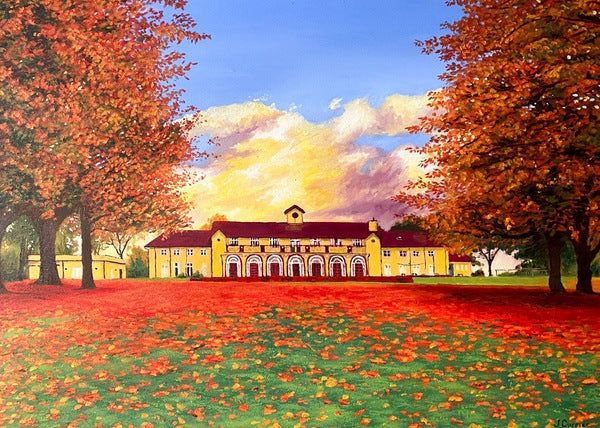 Rowheath Pavillion in Autumn. Oil Painting (JC12)