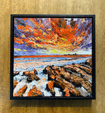 Rocky Shore. Mixed Media Painting (KS19)