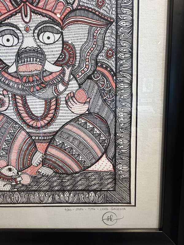 Lord Ganesha 5/20. Enhanced Print. Unframed (KS02)