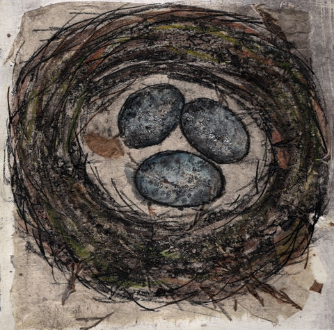 Hidden Treasure. Collagraph Print 2/10. Framed (VO94)