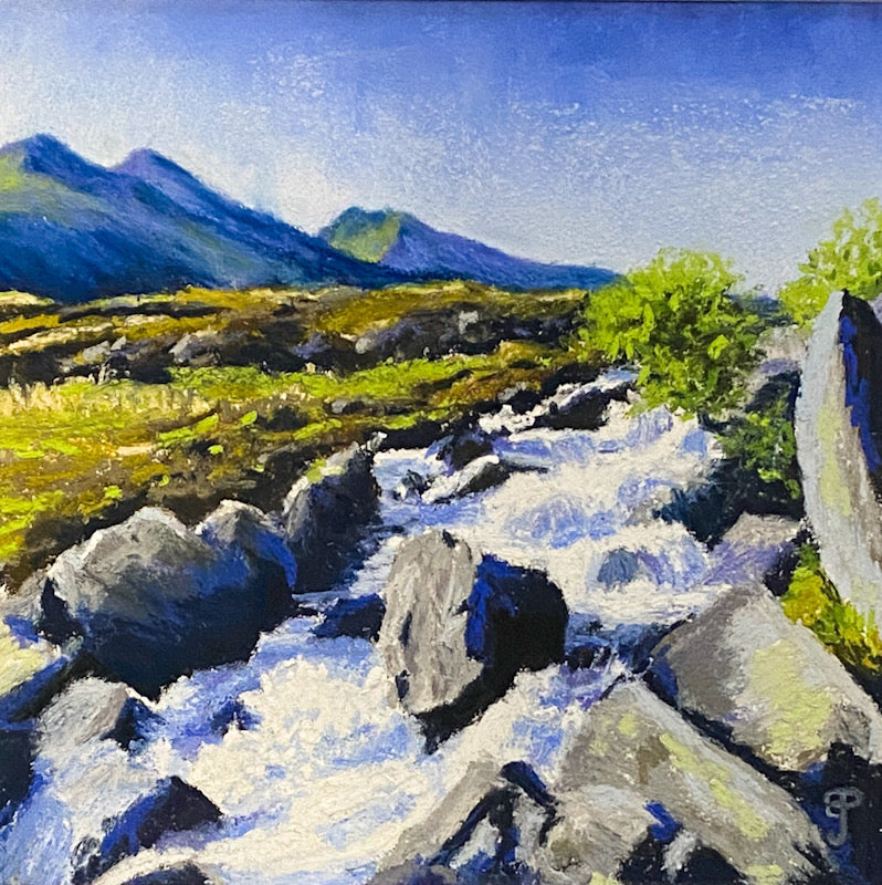 Upper Afon Idwal II, Pastel, FRAMED (BP28)