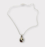Silver Ball Pendant with chain (PG32)