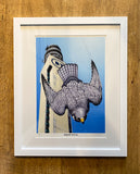 Speed Kills! (Peregrine and Tower) Framed (RR19)