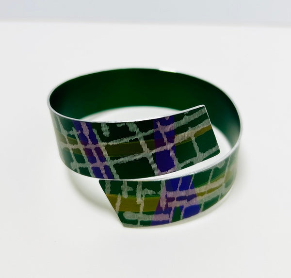 Strip Bangle, Multi-Olive (MN86)