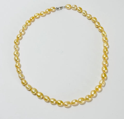 Champagne Pearl Necklace 1 (PO21)