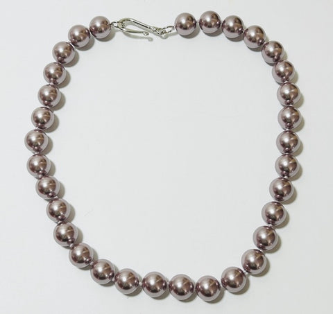 Mauve Mother of Pearl Necklace (PO22)