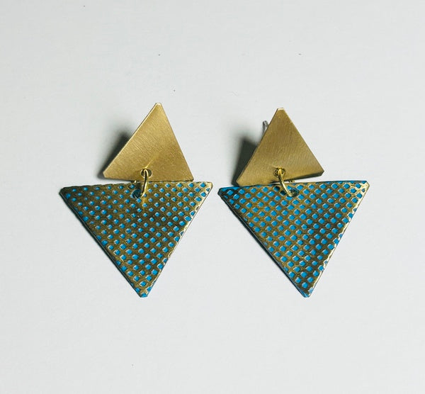 Ovi Earrings, Blue (DO10)