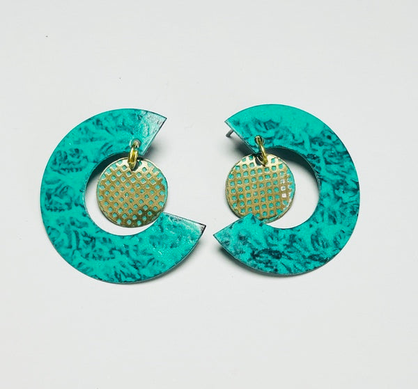 Chandini Earrings, Green (DO02)