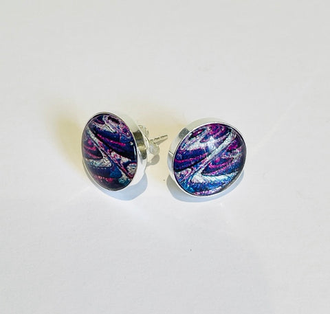 Purple Paths Stud Earrings(VF20)