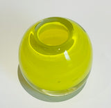 Blown Glass Vase. Yellow (PA14)