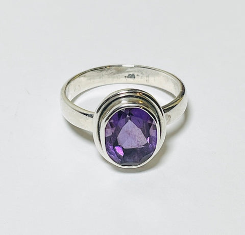 Amethyst Silver Ring (CH59)
