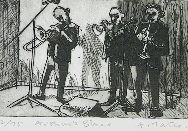 Arthur's Blues ed 2/75, Etching Print (AY04)