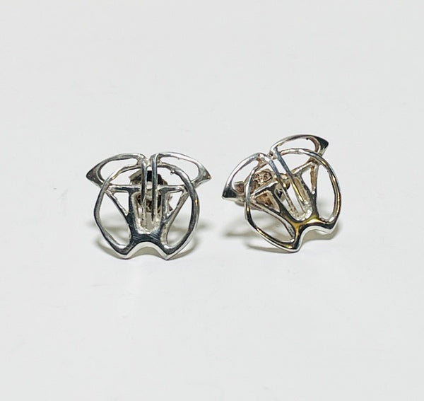 Silver Celtic-design Stud Earrings (PG40)