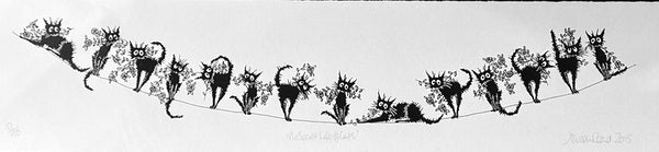 The Secret Life of Cats. Screen print 53/150 (AR141)