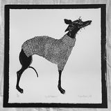 I'm Still Freezing! Linocut Print 89/150 (AR06)
