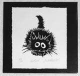 Furball. Linocut Print 107/150 (AR77)