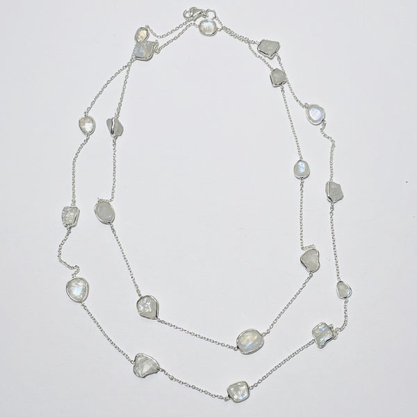 Long Moonstone Necklace (PG46)