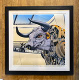 Ozzy the Bull II, Ozzy meets Ozzy, Edition 5/150,Framed (RR29)