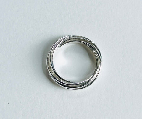 Multi-Band Silver Ring. MULA (PG522)