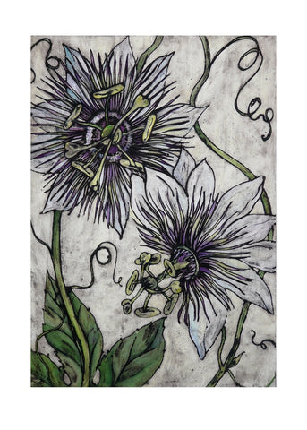 Passion Flower. Collagraph Print 4/10 (VO83)