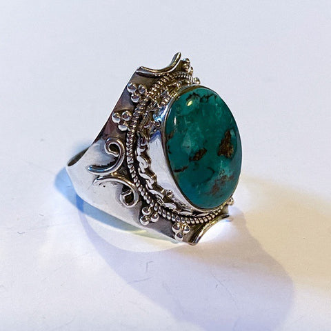 Tibetan Turquoise Ring, Large (PG59)