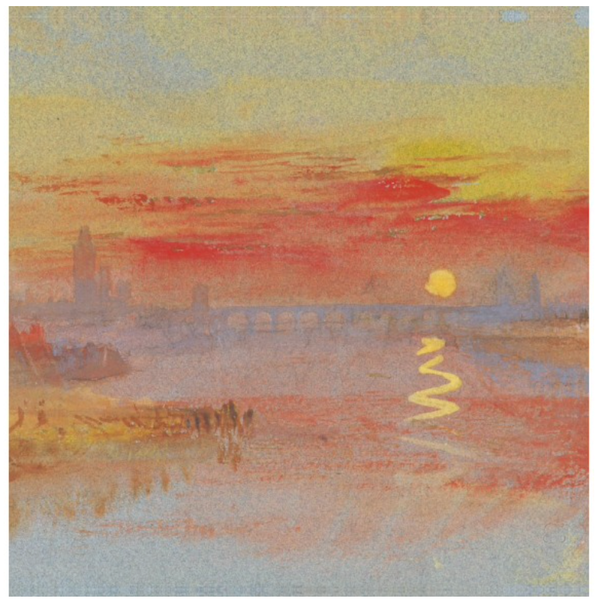 The Scarlet Sunset - William Turner (Card)