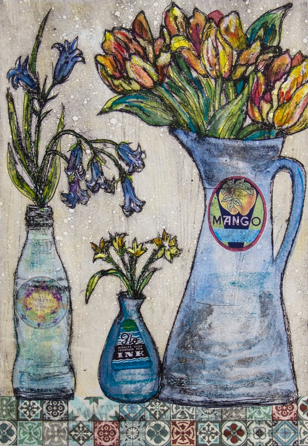 Spring Time. Collagraph Print 1/30. Framed (VO98)