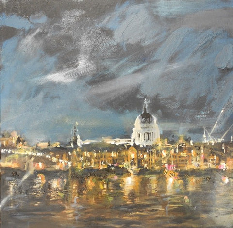 View of St Paul's from Bankside. Oil (MH29)