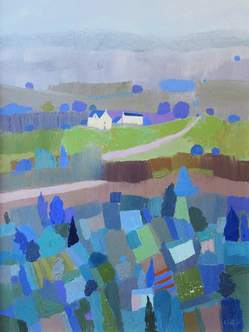 White Cottages. Acrylic on panel (GLP02)