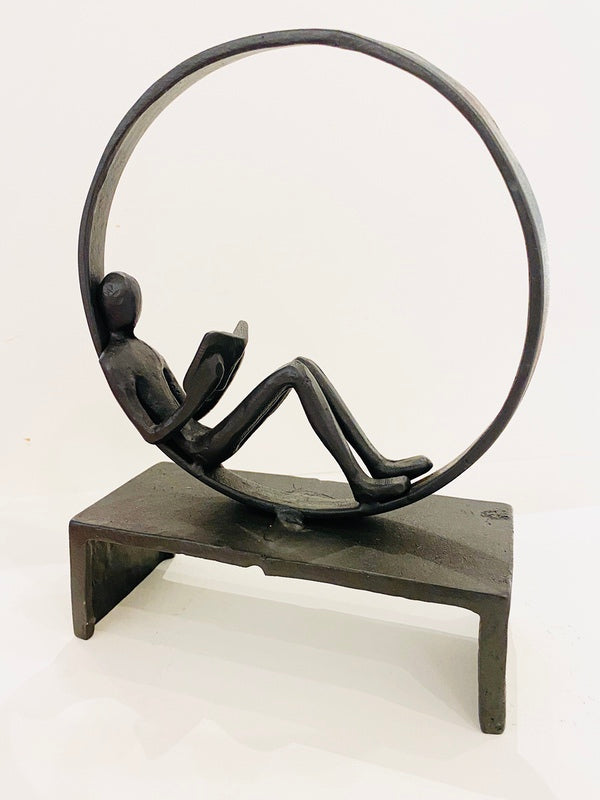 Reading Man 1. Steel Welded Art (PGS07)