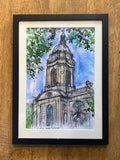 St Philip's Cathedral. Enhanced Print Framed (DS02)