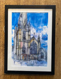 St Martin's Church.Enhanced Print Framed (DS03)