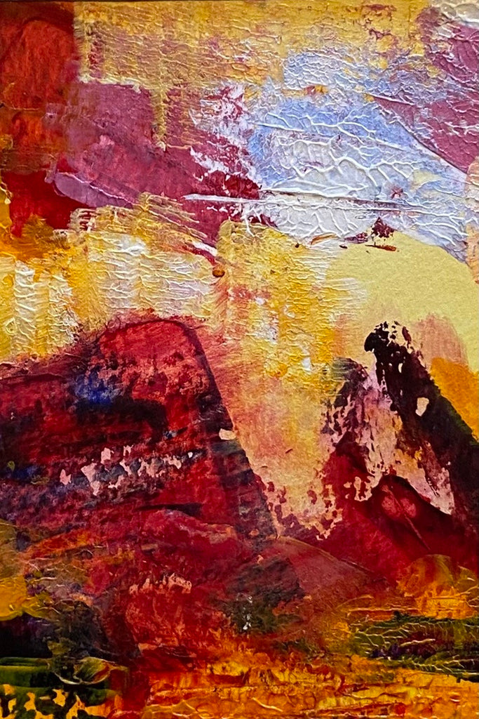 Flow of Fire. Acrylic on Paper (JA06)