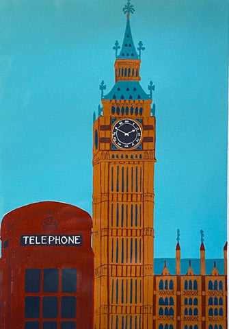 Big Ben with Red Telephone Box  18/36 (JI05)