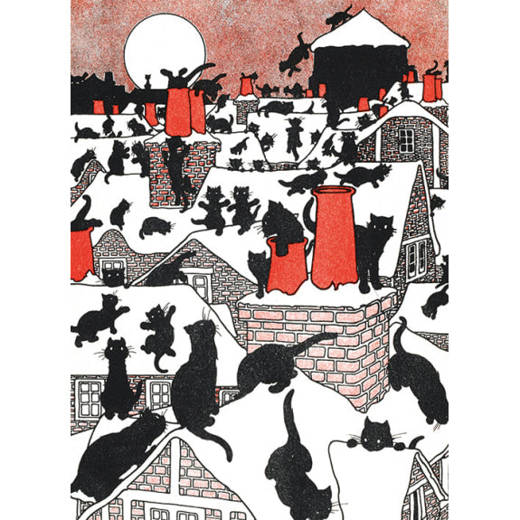 A Black Cat Holiday ( 8 cards)