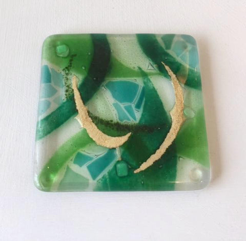 Abstract Coaster (Green)