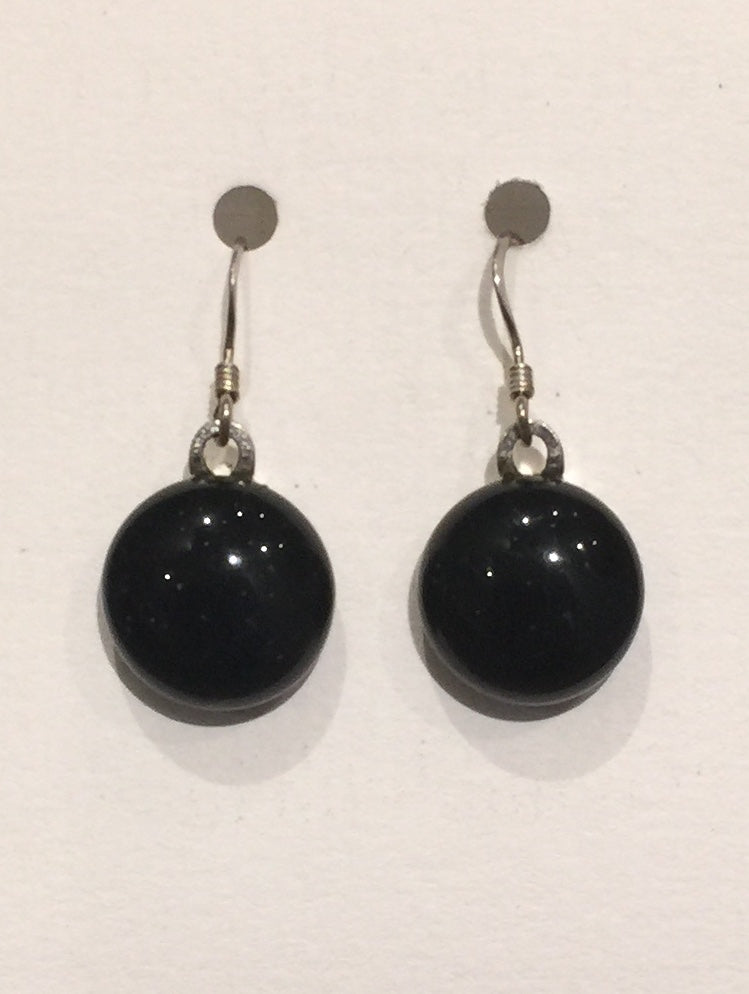 Jet Black Earrings