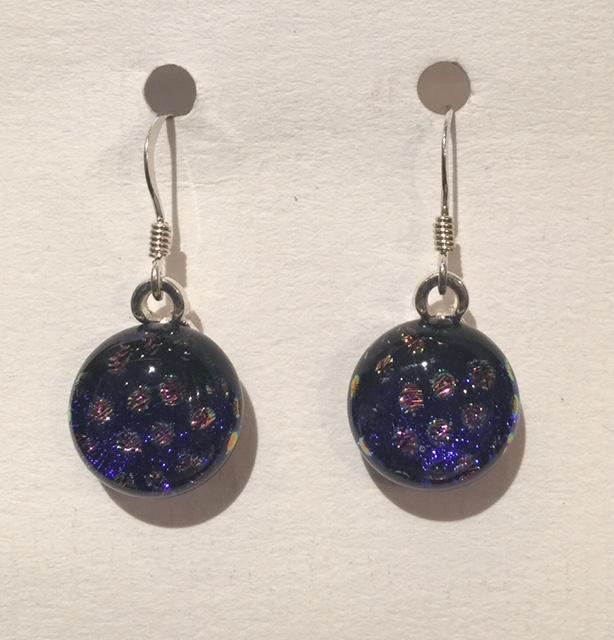 Dichroic Glass Earrings 17
