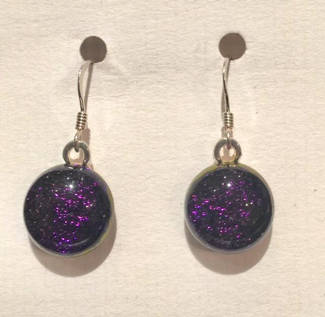 Dichroic Glass Earrings 28