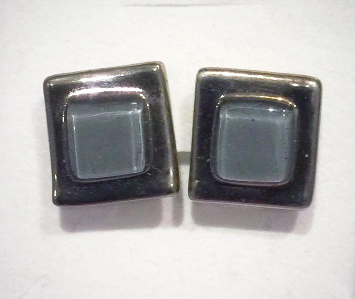 Cufflinks 6 Grey Square
