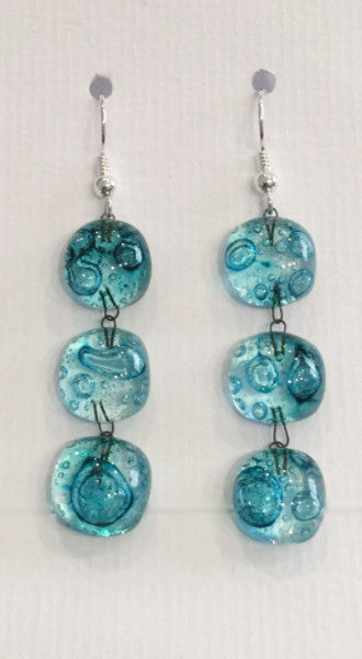 Bubble Treble Drop Earrings (Turquoise)