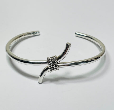 Silver Cuff, Knot design (AH67)
